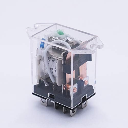 2pcs Coil 8 Pin 10A DPDT LED Indicator Electromagnetic Power Relay DC 12V