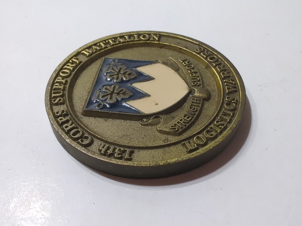 ✨VINTAGE✨ US Army 13th Corps Support Bn Command Challenge Coin Challenge Token