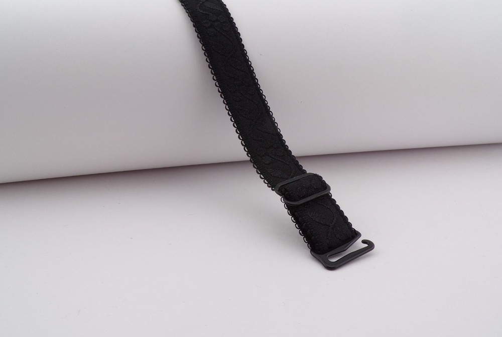Sally’s® Black Lace Adjustable Bra Straps – Replacement Detachable Elastic Set