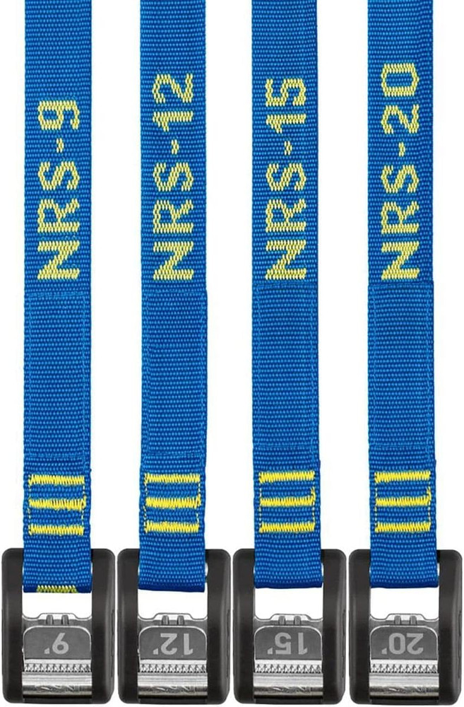 12' Buckle Bumper Strap Pair Iconic Blue