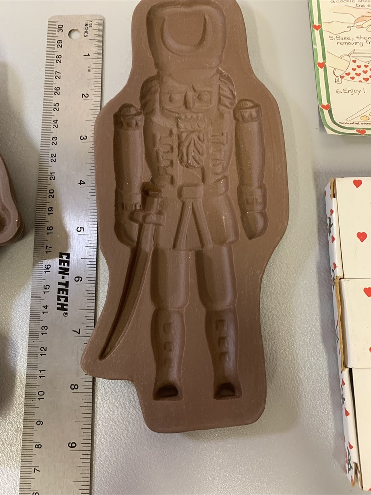 2 Cookie Cutter/Mold by HARTSTONE Design SANTA & Nutcracker Original box. 9"