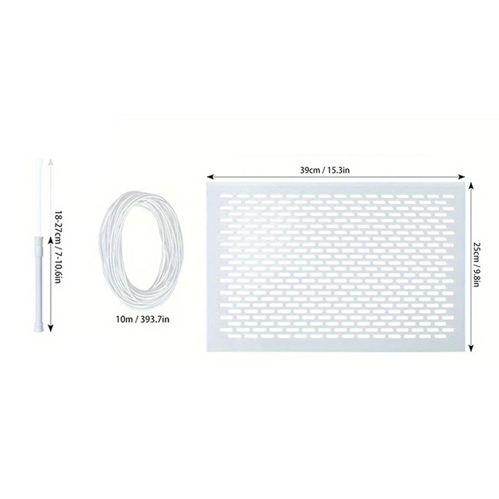 Pool Skimmer Guard Kit with Elastic Rope and Mesh Panel for Debris Control
