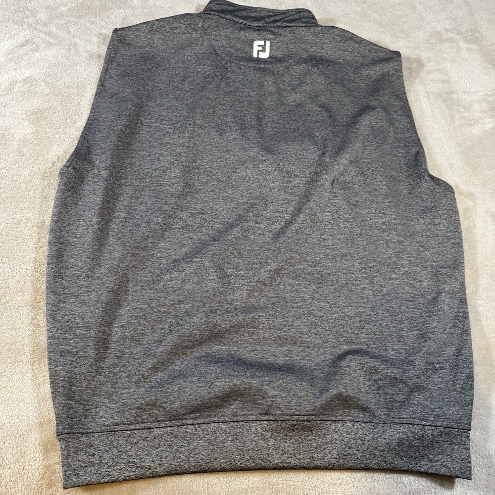 FootJoy Men’s Large Gray Performance 1/4 Zip Pullover Vest