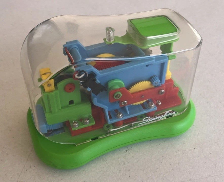 Swingline Clear Electric Automatic Stapler Skeleton See Through Thru 90s Works