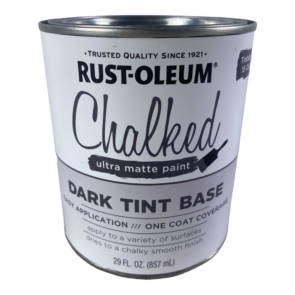 RUST-OLEUM Chalked Ulta Matte Dark Tint Base w/ One Coat Coverage 29 FL OZ NEW