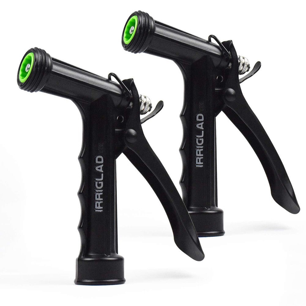 Hose Nozzle 2 Pack,Full Size Pistol Grip Water Nozzle Spray with Threaded Front