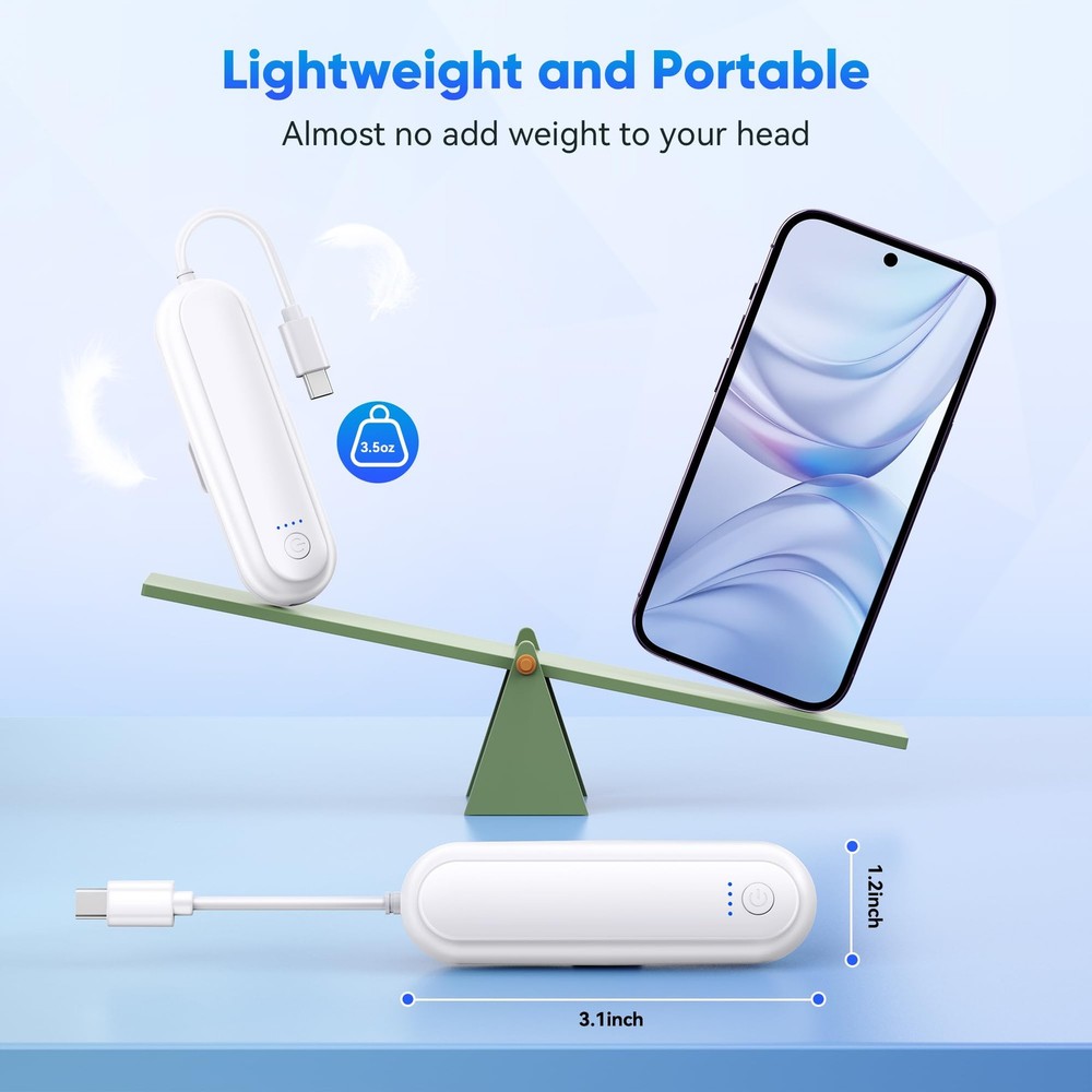 Extended Battery Pack for Oculus Quest 2 20000mAh, Fast Charging, 2Pack