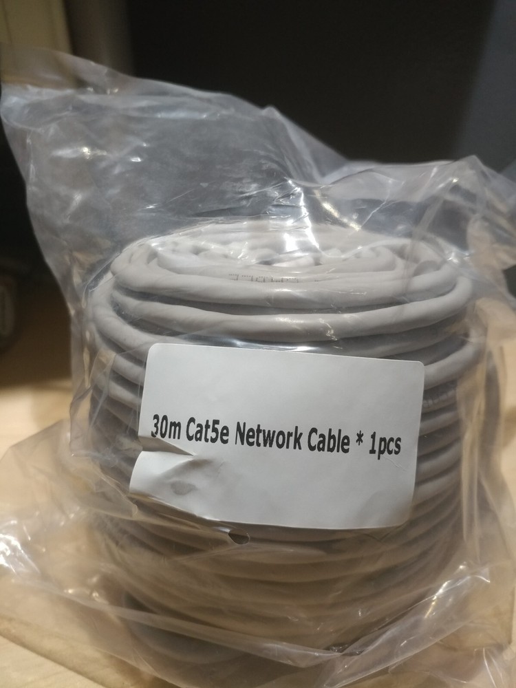 Lorex 100' (30m) Cat 5e OEM Cable - Grey - NEW