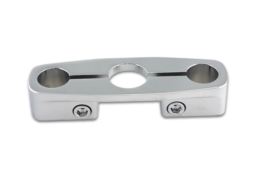 Chrome Plated Inline Triple Tree fits Harley Davidson