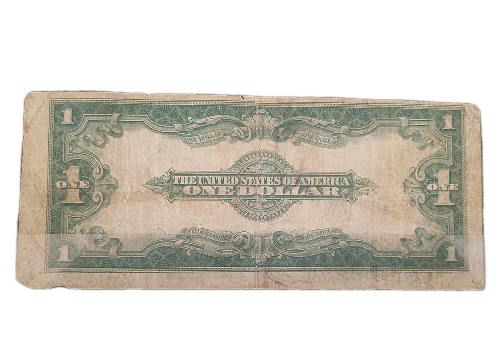1928 $1 ONE DOLLAR “HORSE BLANKET” SILVER CERTIFICATE LARGE SIZE NOTE