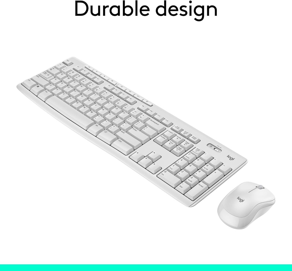 Logitech Wireless Combo MK270 Keyboard & Mouse Multimedia Keys Compact For PC