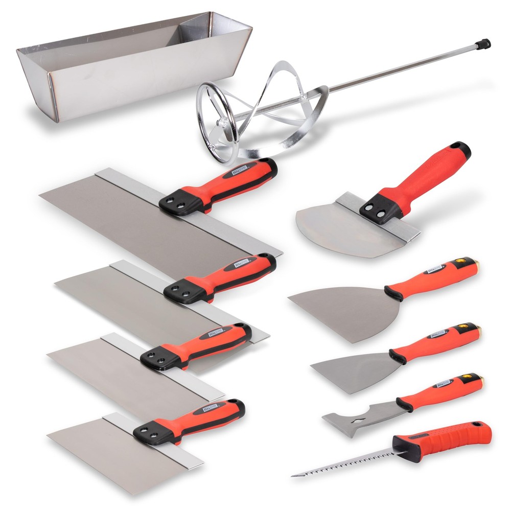 WAL-BOARD TOOLS Deluxe Drywall Finishing Tool Kit, Mud Pan, MultiTool, Taping...