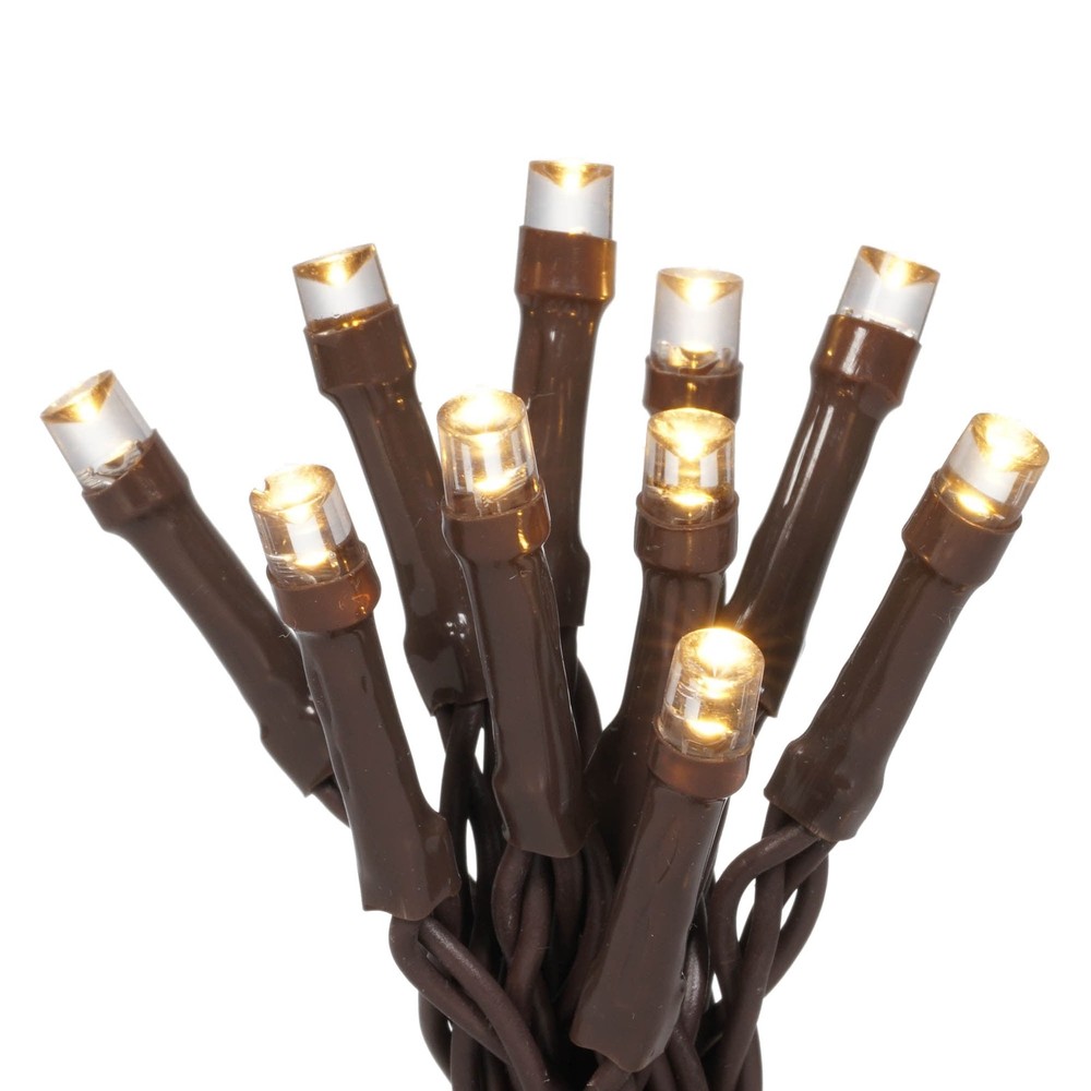 50-Count Warm White LED Solar Powered Mini Outdoor String Lights