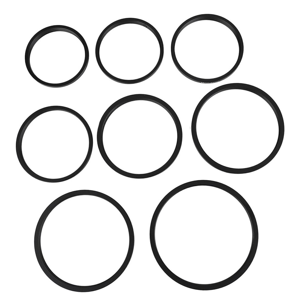 8 PCS Metal Step Up Rings Universal Lens Filter Adapter Set