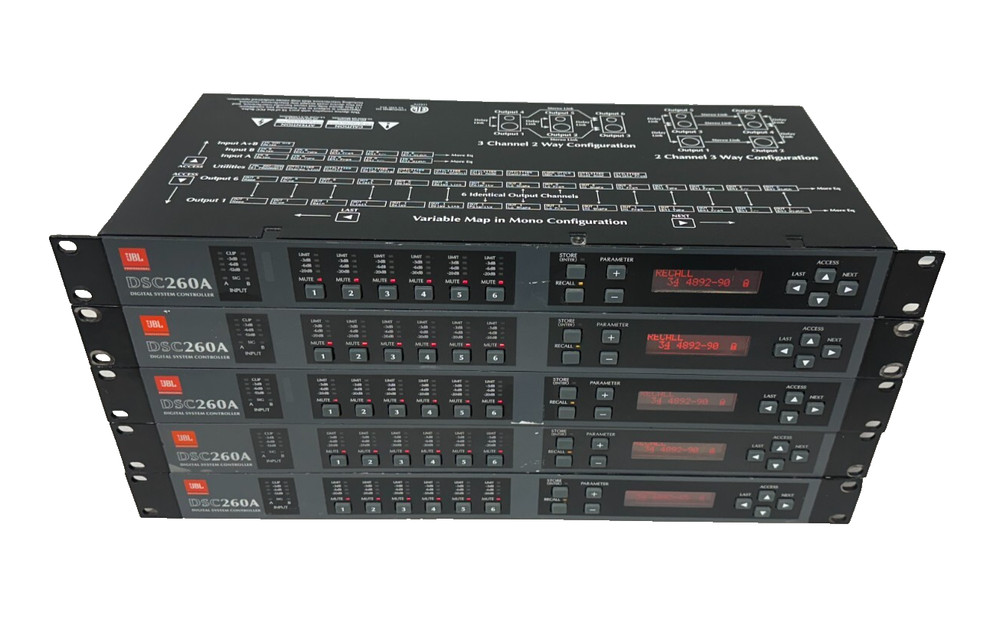 JBL DSC260 Digital System Controller Processor 2 in 6 out #7015 (ONE)THS