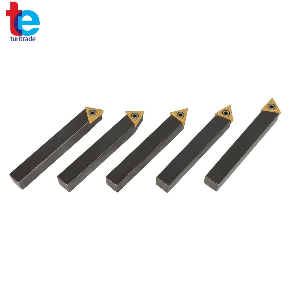 5 Pack 1/2" Carbide Indexable Turning Tool Lathe Tool Bit With Carbide Inserts