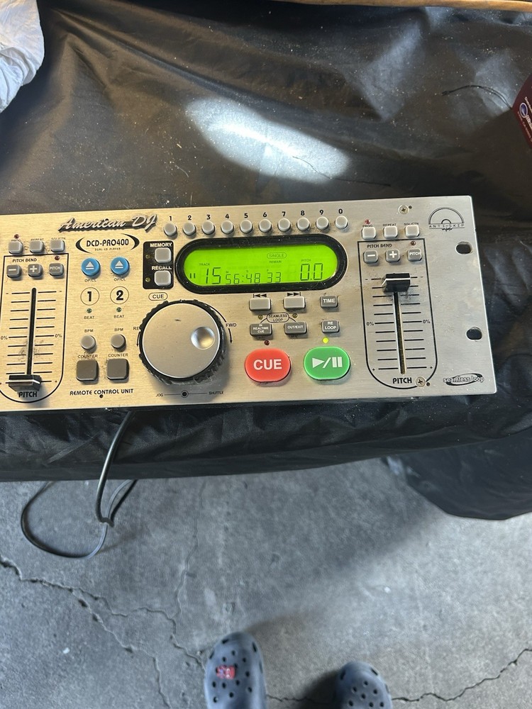 American DJ DCD-PRO400 dual CD player remote control unit Untested