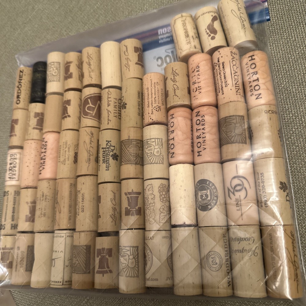 58 SYNTHETIC Used Wine Corks for Crafts Projects