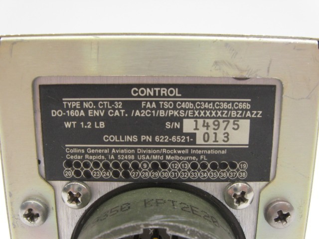 Collins CTL-32 Control - PN: 622-6521-013