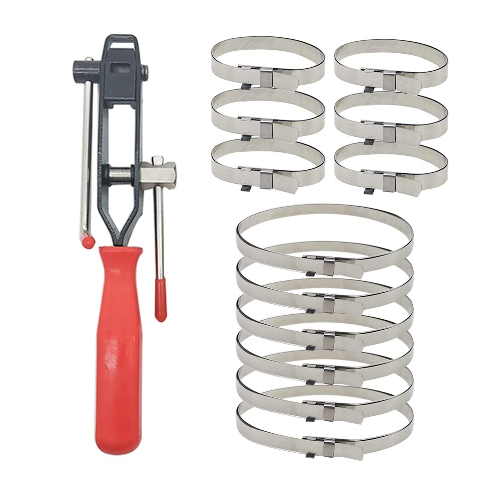 Tabazy CV Joint Banding Boot Axle Clamp Tool with Universal Adjustable Red