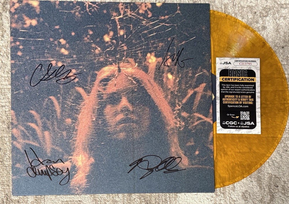 TURNOVER BAND SIGNED PERIPHERAL VISION VINYL LP - JSA COA