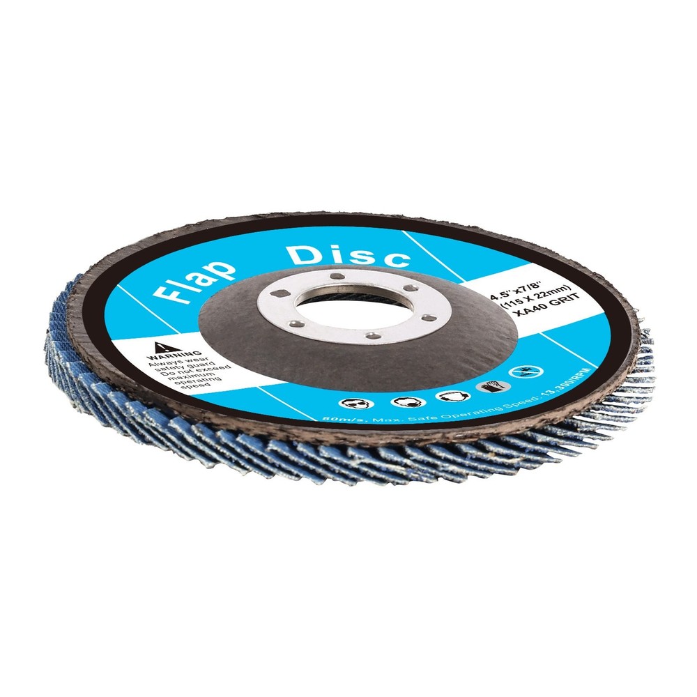 40 Grit Flap Discs - Angle Grinder Sanding Wheels - 10 Pack USA