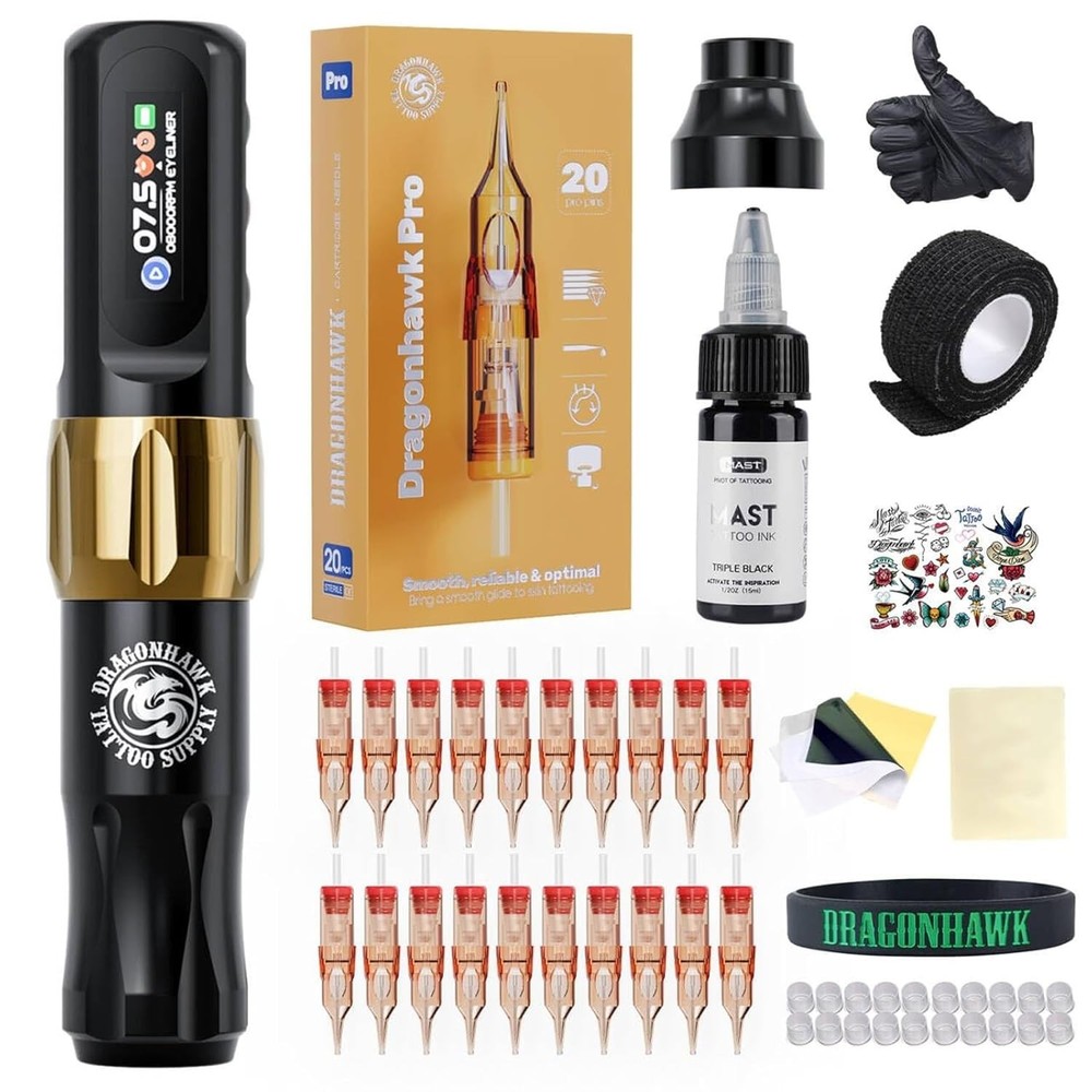 Atom2 Tattoo Kit Wireless Pro Gun Machine Part Number Not Specified Replacement