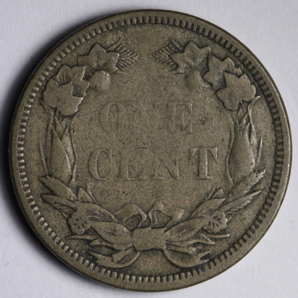 1858 L.L. Flying Eagle Cent Penny XF E144 GDHM