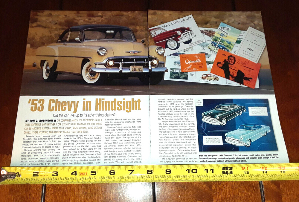 1953 CHEVROLET  ORIGINAL 2008 ARTICLE