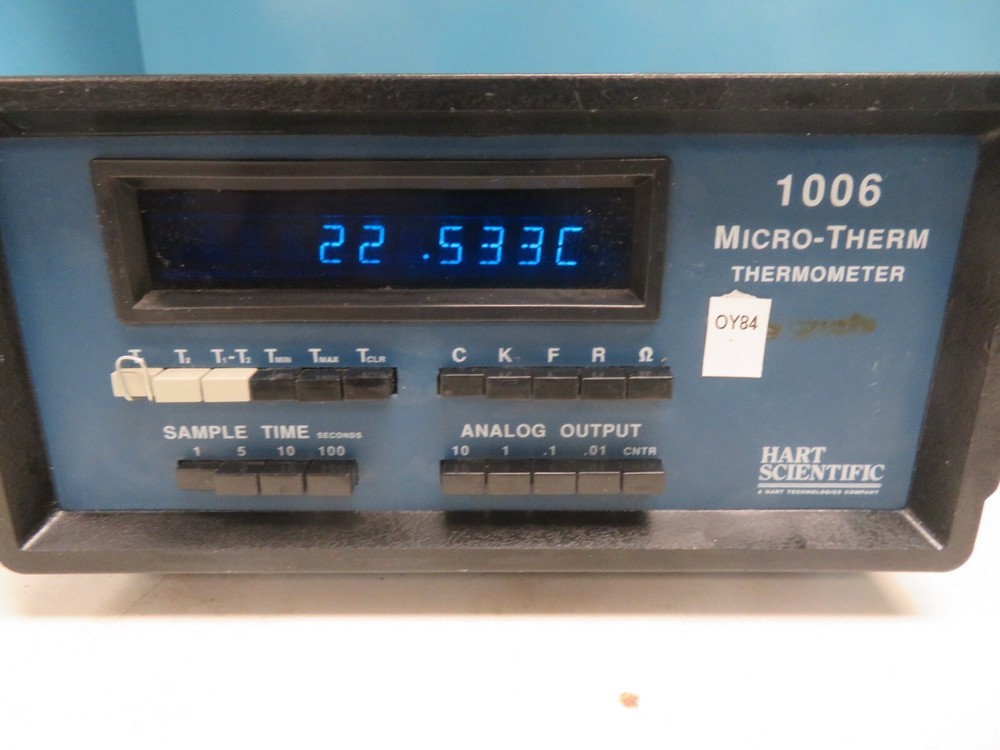 Hart Scientific Micro-therm Thermometer - model 1006 - w/ probe -