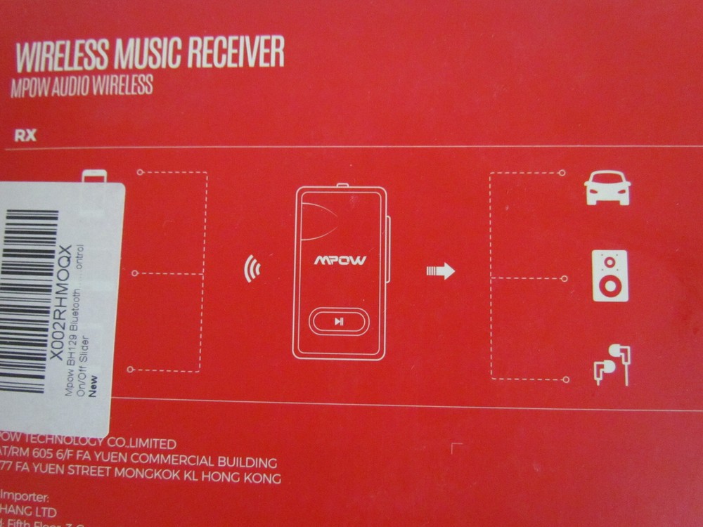 Mpow - Wireless Bluetooth Music Receiver Hands Free Calling - BH129D