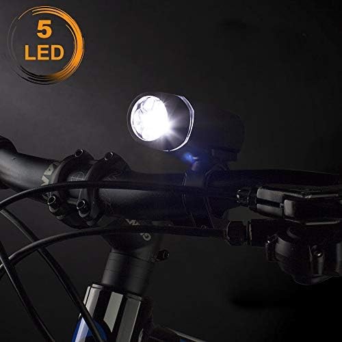 Super bright bicycle light set front rear