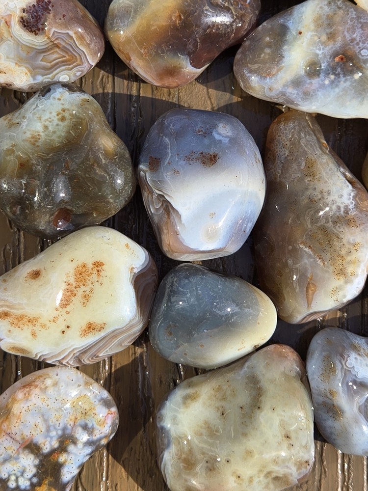 Botswana Agate Selects - ROLLING HILLS - Rough, Natural, Not Polished A+ Grade