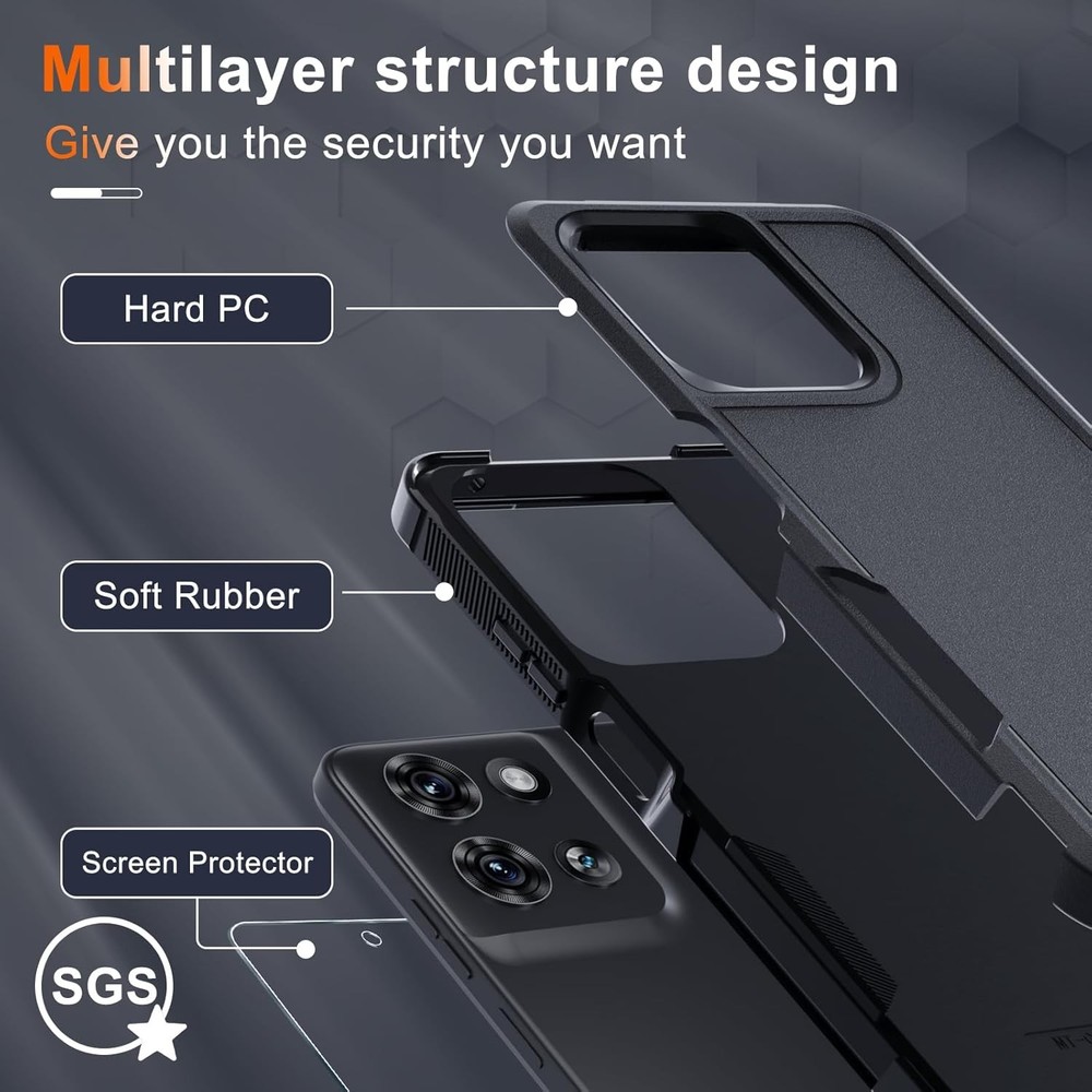 Case for Moto G 2026, Heavy-Duty Shockproof Case with HD Screen Protector