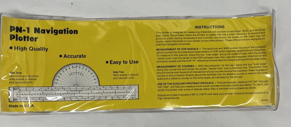 PN-1 Navigation Plotter, Jeppesen Sanderson 1985