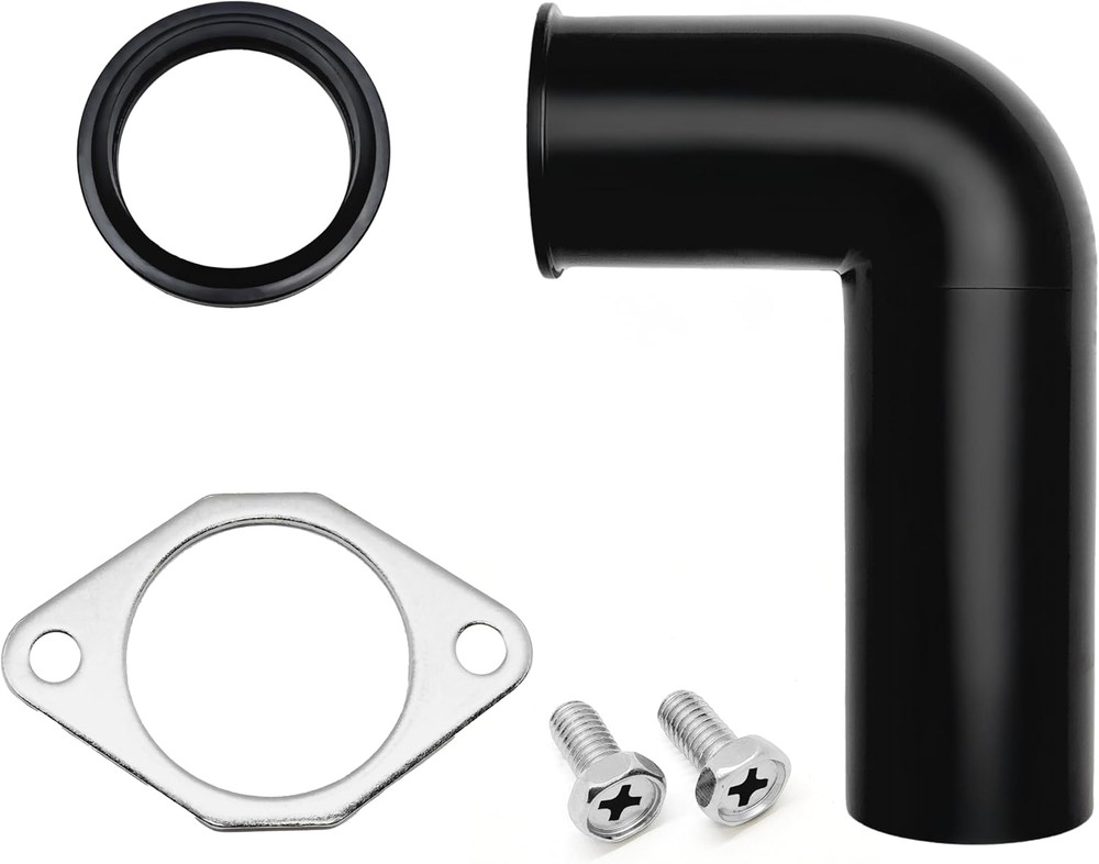 Garbage Disposal Drain Elbow Replacement Kit - Includes 1.5" Elbow, Flange, Gask