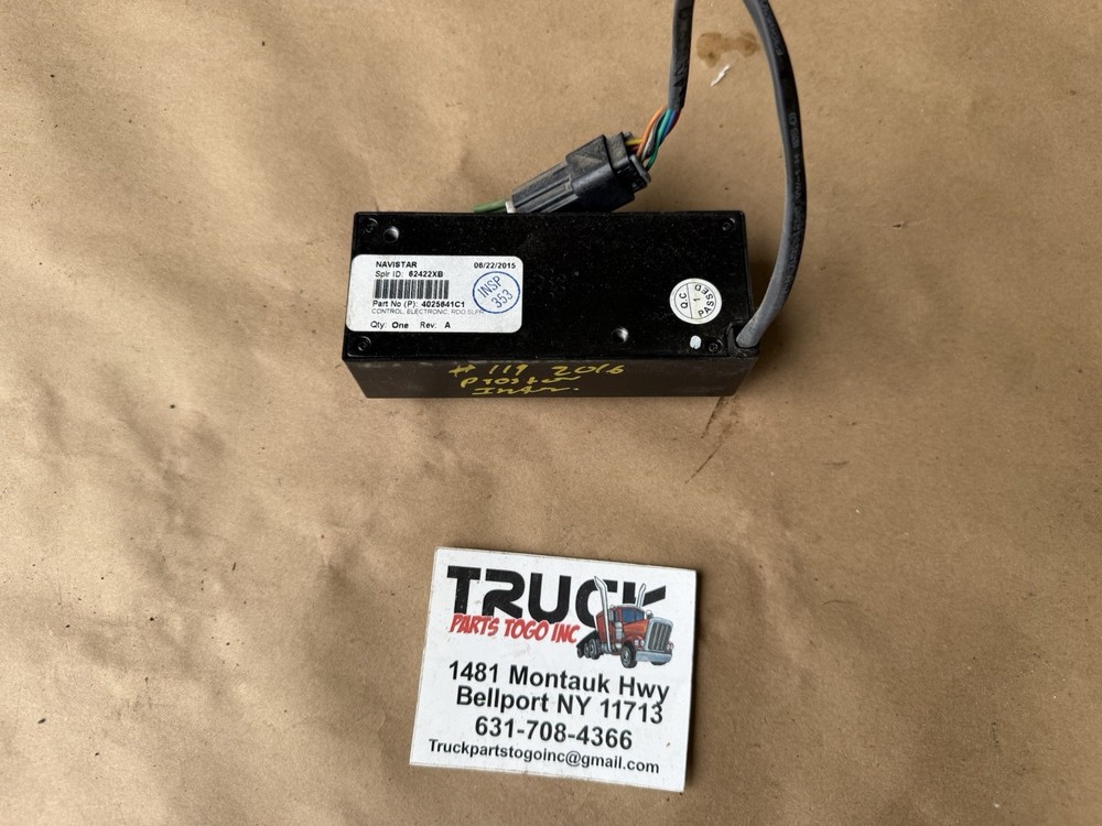 INTERNATIONAL CONTROL ELECTRONIC RDO SLPR 4025841C1