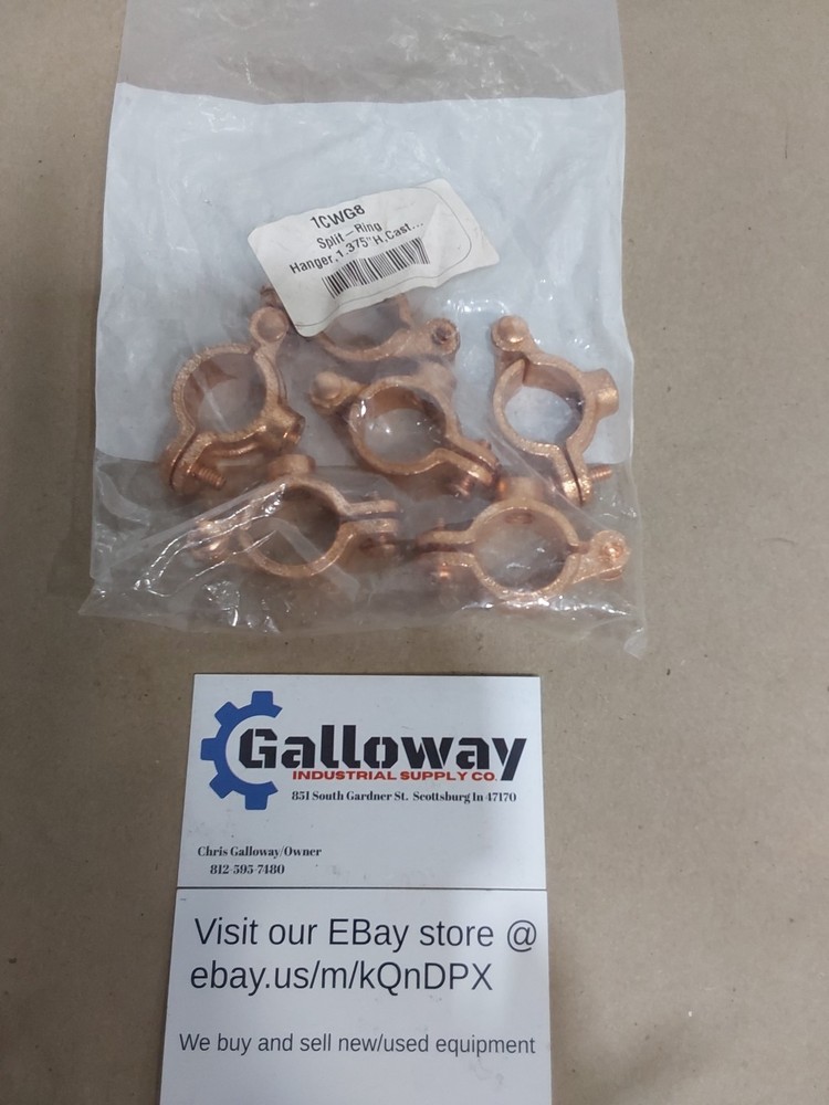 6pcs NEW Split-Ring Hanger,1.375"H,Cast Iron COPPER