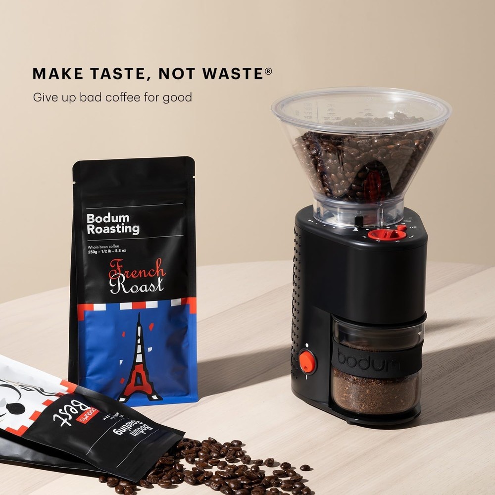 Burr Coffee Grinder, Preset Timer, 12 Grind Settings