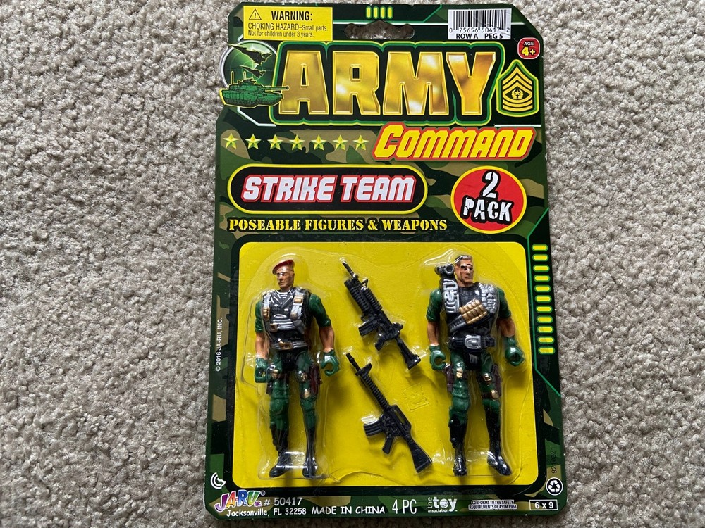 Army Commando Strike Team Figures and Weapons