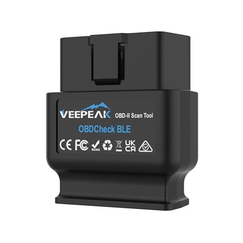 OBDCheck BLE Bluetooth OBD II Scanner for iOS & Android, Car Wireless Check