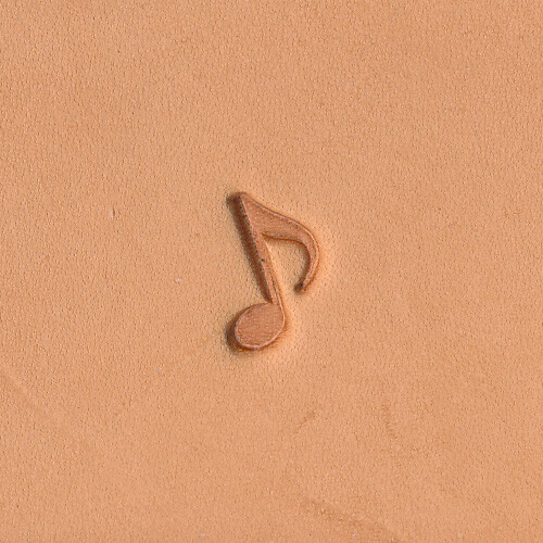 Music Eighth Note E571 Leather Stamp