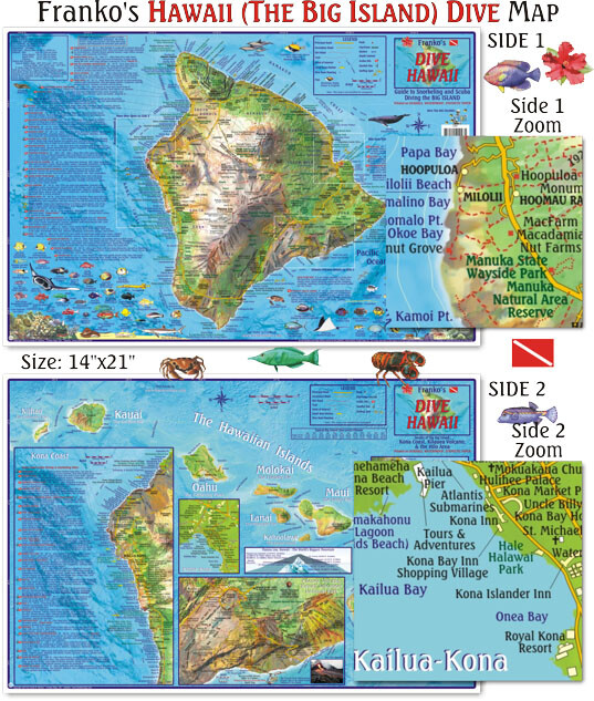 Franko Maps - Hawaii Dive Map