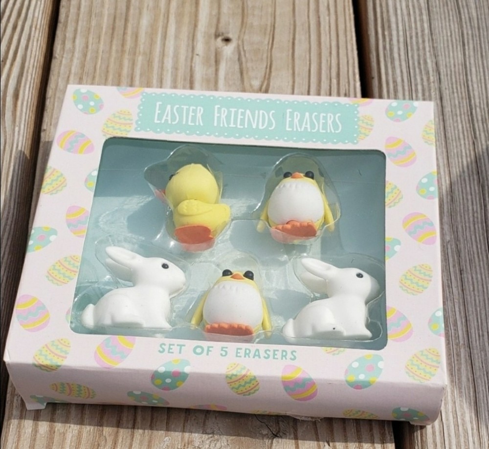 Easter Friends 5 Pack Of Erasers
