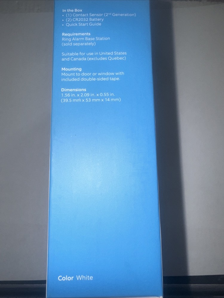 Ring Alarm 2nd Gen Contact Sensor - White