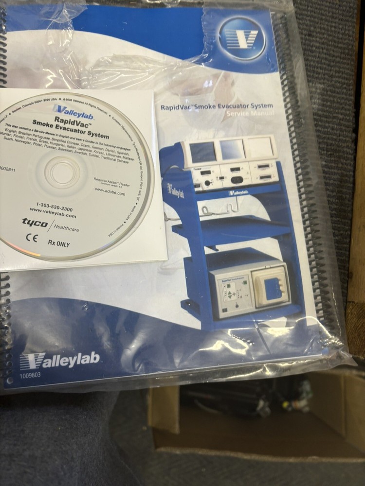 ValleyLab Smoke Evacuator System CD Service Manual , Users Guide Books