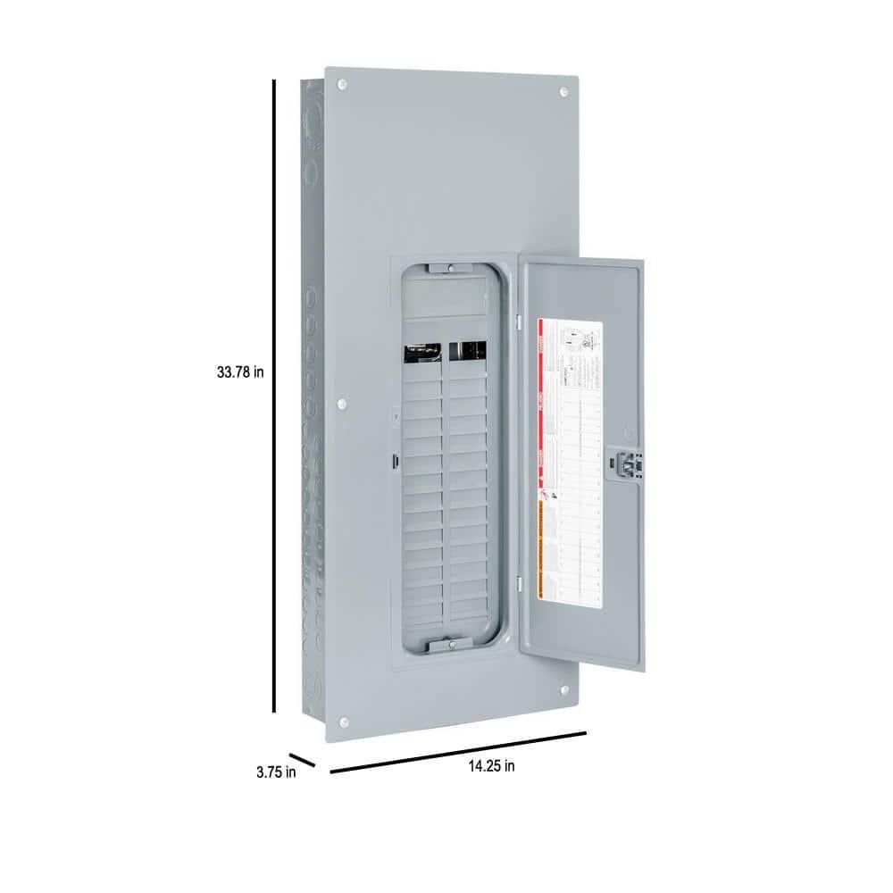 square d 225 amp 30 space 60 circuit main lug indoor panel box load subpanel
