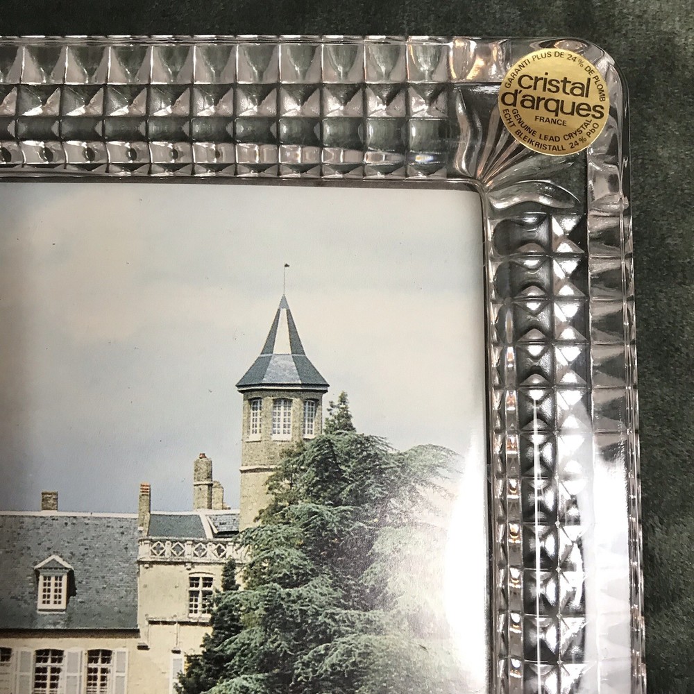 Vintage Crystal d'Arques Clear Crystal Photo Frame