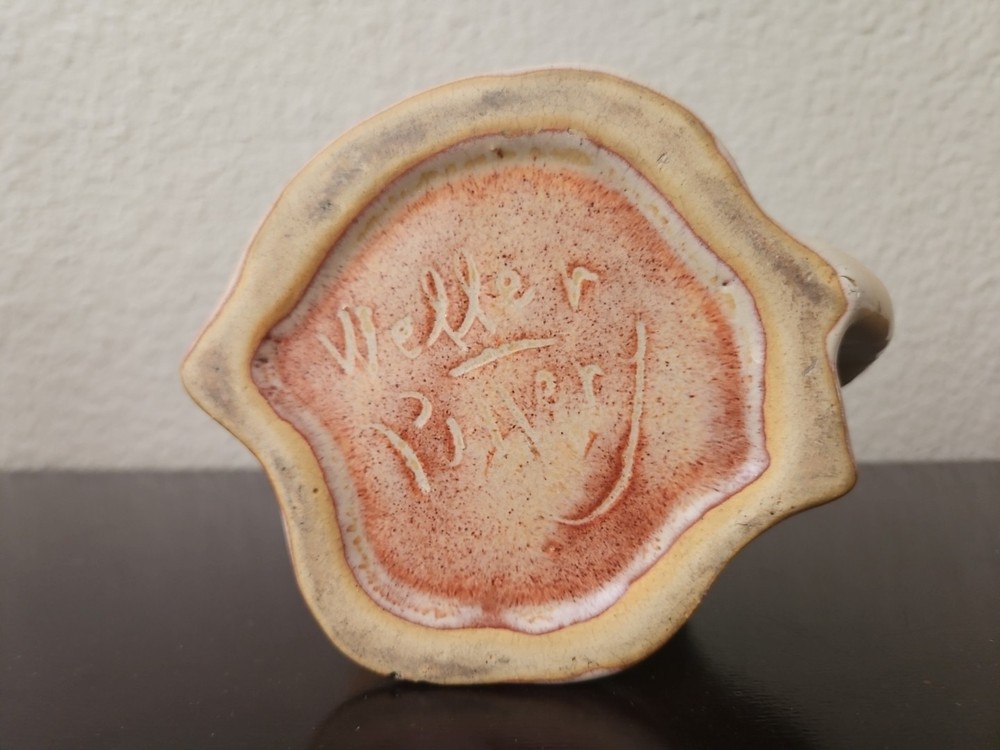 Rare WELLER Pottery Cactus Pop-Eye Elephant Planter Signed