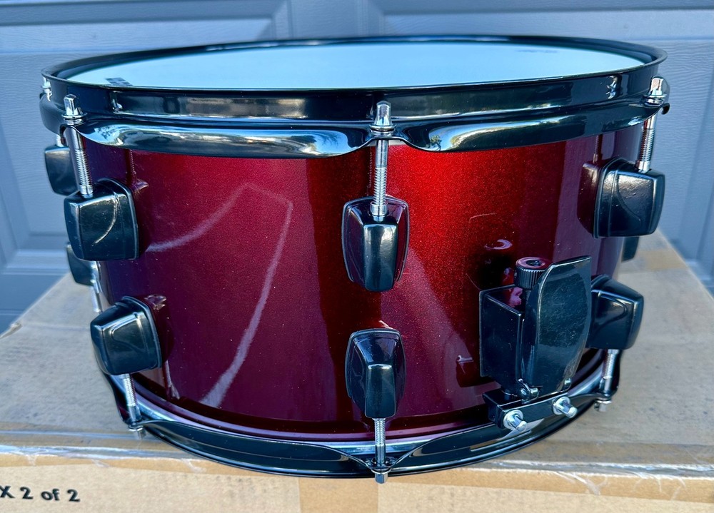 ddrum Snare Drum 14"x6.5" Diablo Red on Black